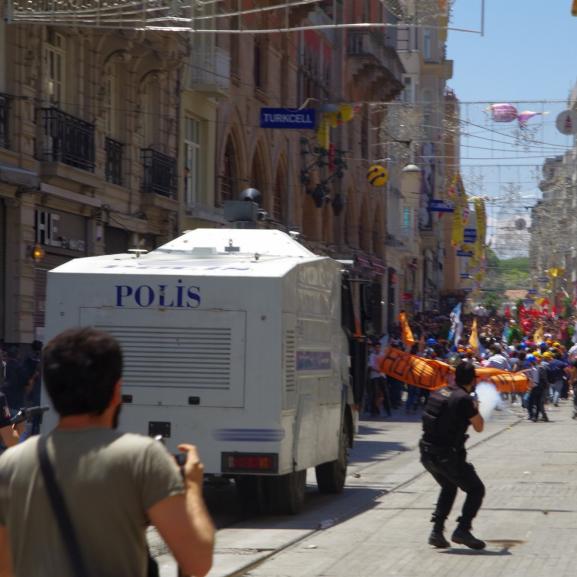 police tear gas Taksim