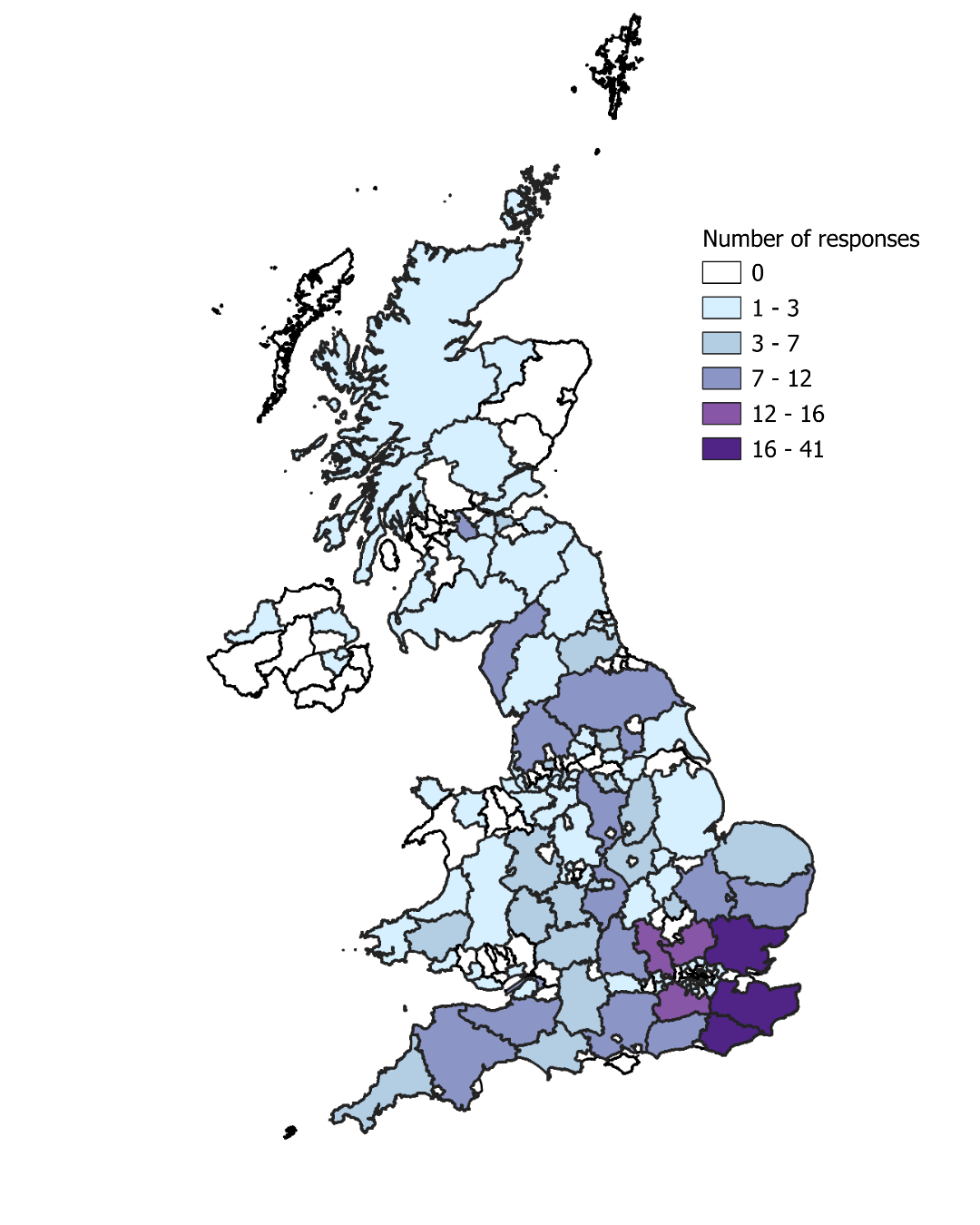 map of helpers promise responses by area
