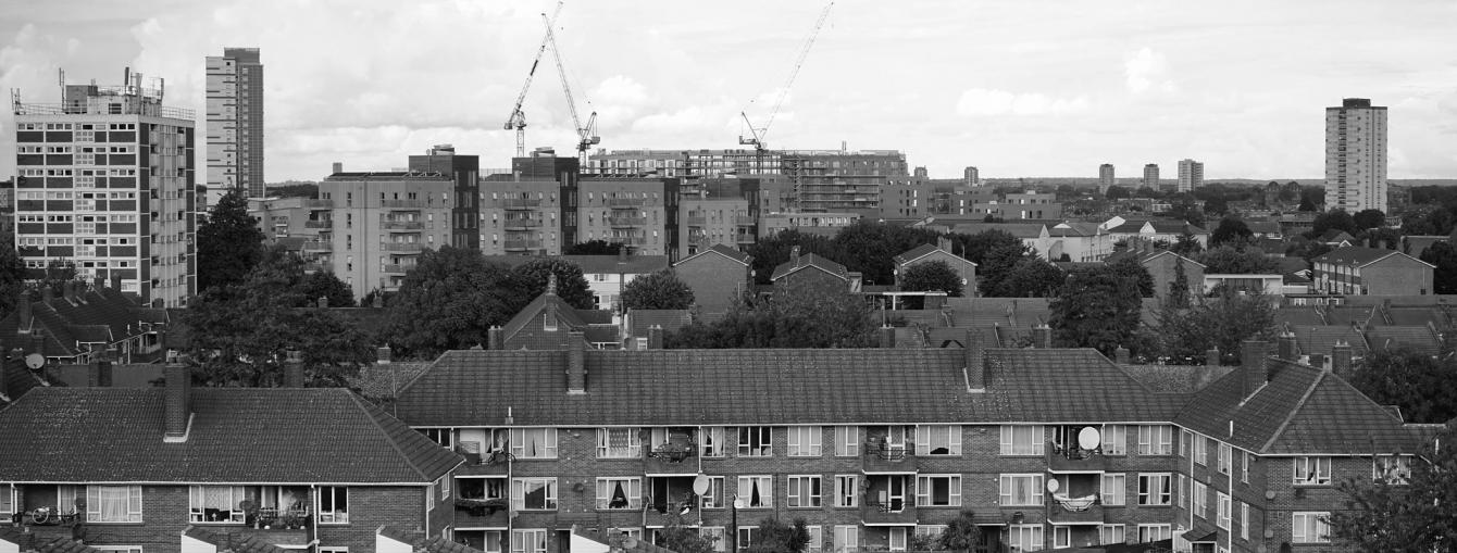 London Urban black white