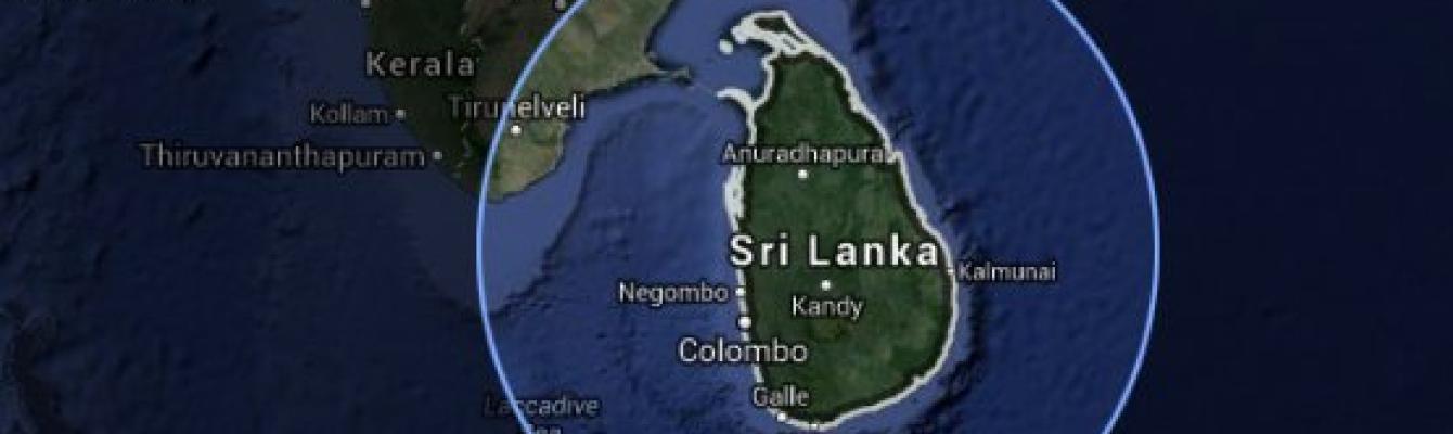 Sri Lanka map satellite