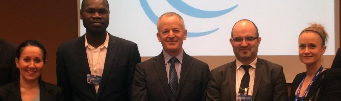 Kolbassia (second left) at the Human Rights Council