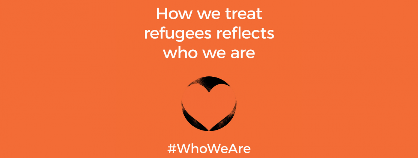 Together with refugees banner 3