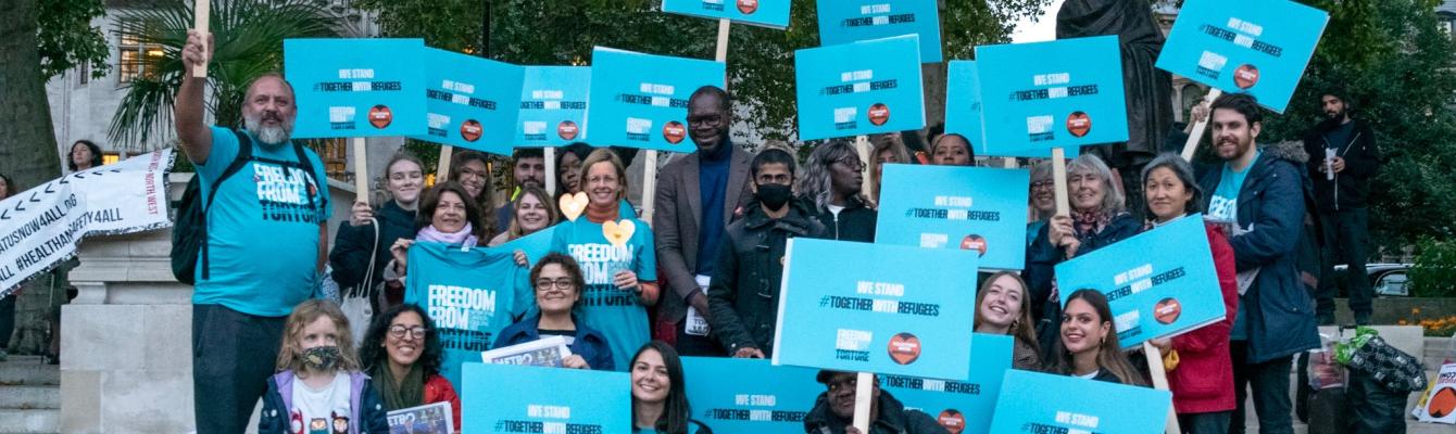 Freedom from Torture at the Together with Refugees rally