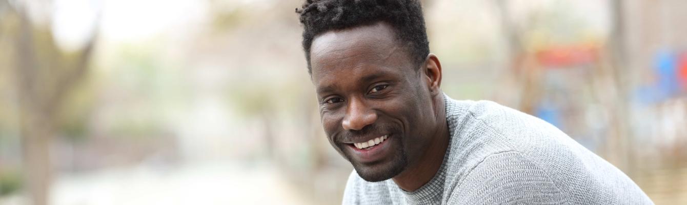 Man smiling at camera