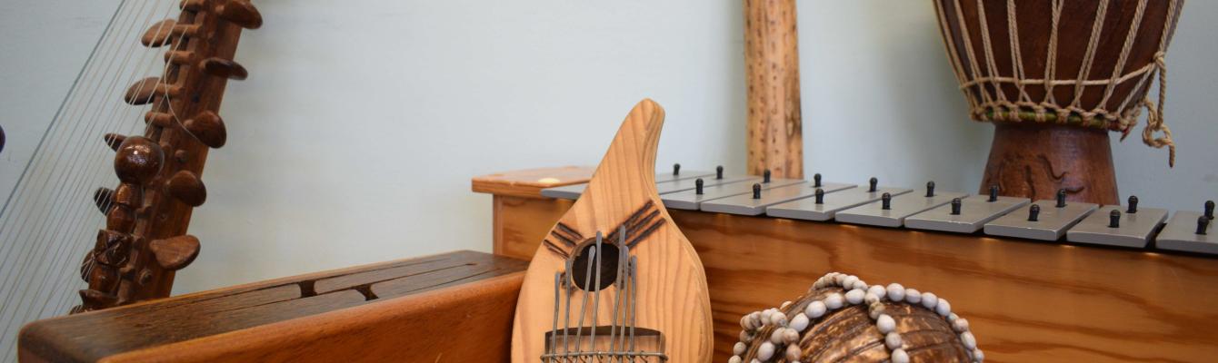 Music instruments used for therapy at Freedom from Torture