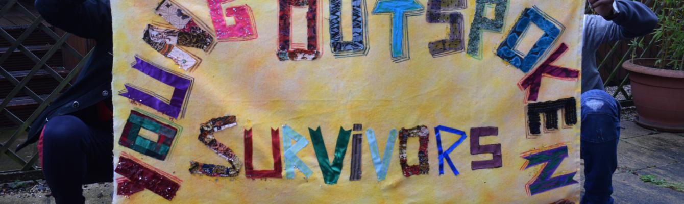 Banner that reads "Young Outspoken Survivors"