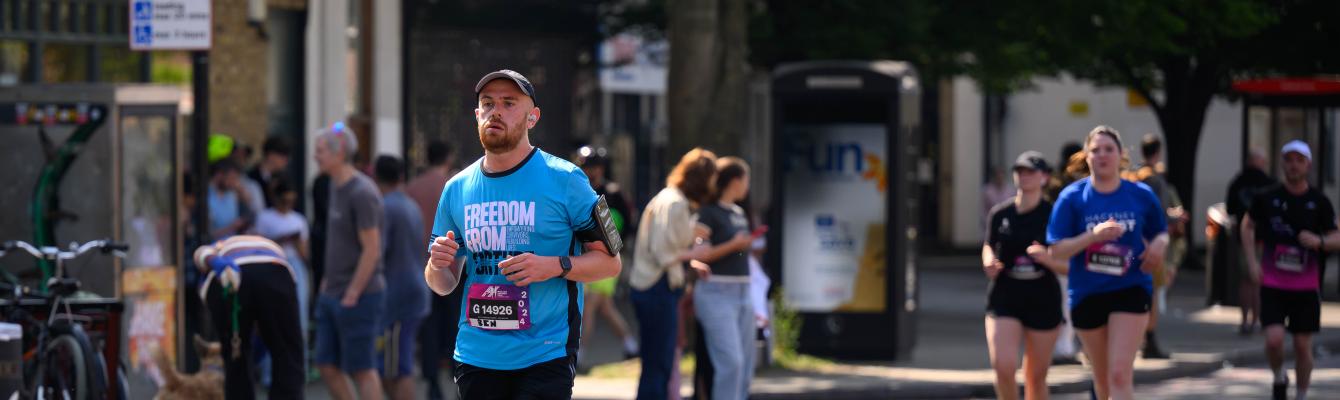 Ben running marathon