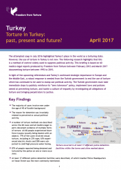 Torture in Turkey: past, present and future (English version in full, April 2017)