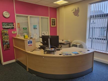 Reception desk