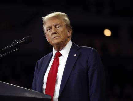 U.S. President Donald Trump delivers remarks at a campaign rally