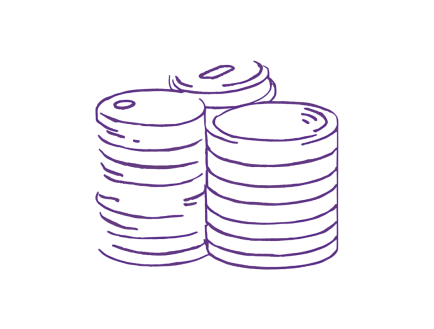 Illustration of coins