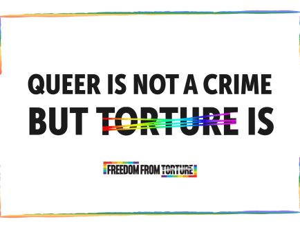 pride poster "queer is not a crime"