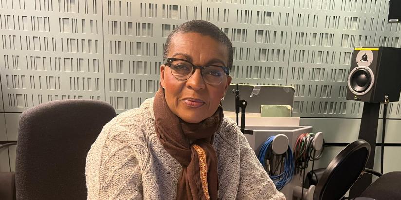 Adjoa Andoh recording charity appeal