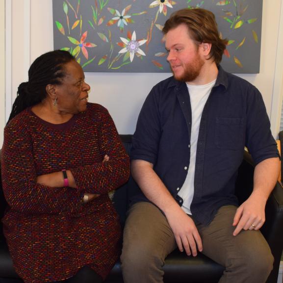 Freedom from torture service user and staff in Birmingham