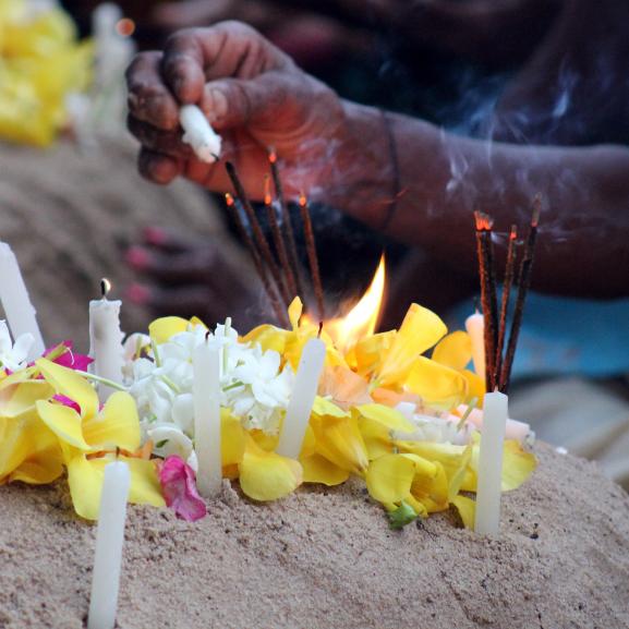 Remembrance service for Mullivaikkal, Mullaitivu, Sri Lanka, 2016