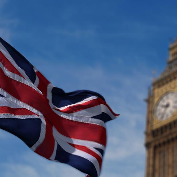 Big Ben and Union Jack