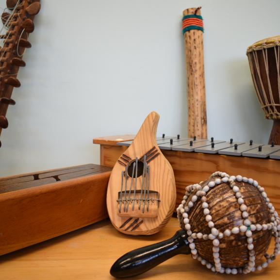 Music instruments used for therapy at Freedom from Torture