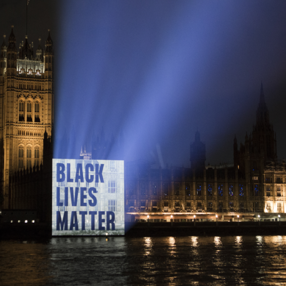 Black Lives Matter banner
