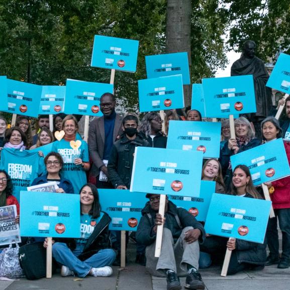 Freedom from Torture at the Together with Refugees rally