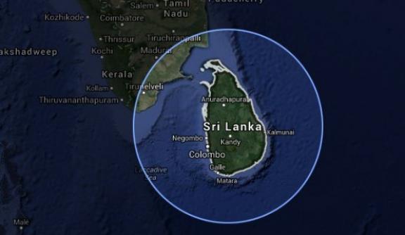 Sri Lanka map satellite