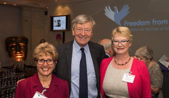 Lord Alf Dubs (centre)