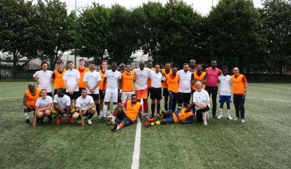 Freedom from Torture's Refugee Week Client and Staff Football Teams