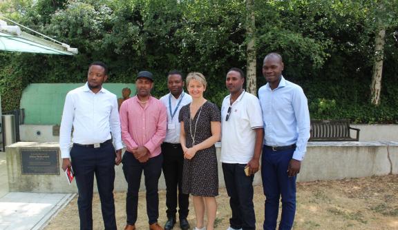 Yvette Cooper with Members of Survivors Speak OUT