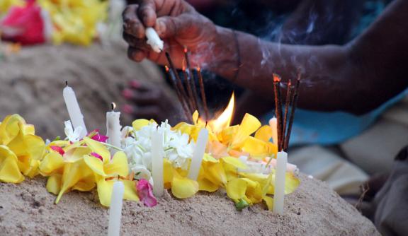 Remembrance service for Mullivaikkal, Mullaitivu, Sri Lanka, 2016