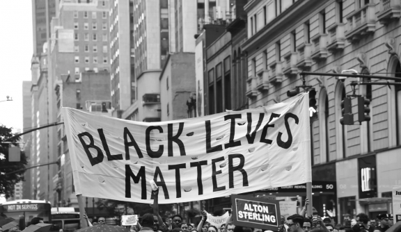 Black Lives Matter banner