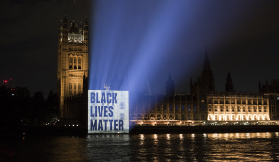 Black Lives Matter banner